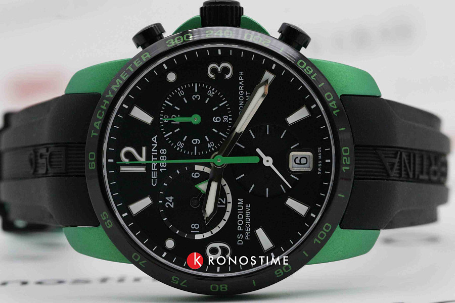 Часы Certina DS Podium Chronograph GMT Aluminium C001.639.97.057.03 — Швейцария, кварцевые