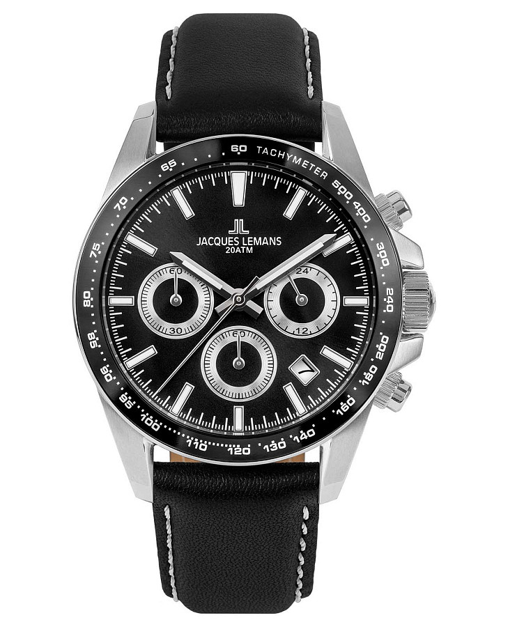 Часы Jacques Lemans Liverpool 1-1877A — мужские, черный