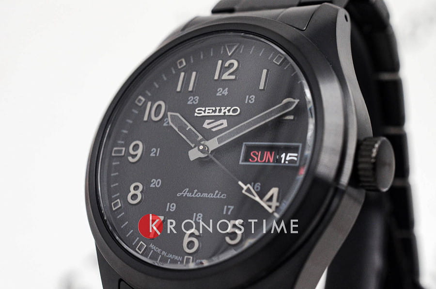 Часы Seiko 5 Sports SRPJ09K1 — мужские, нержавеющая сталь с pvd-покрытием