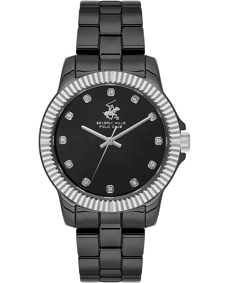 Часы Beverly Hills Polo Club Quartz Ceramic BP3622X.650 — женские, черный