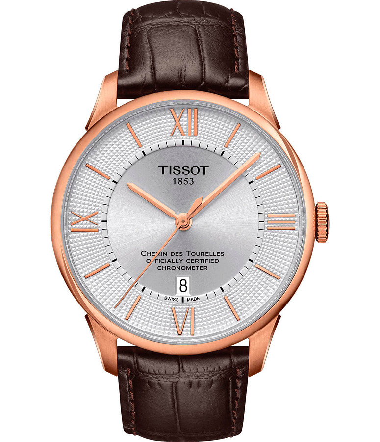 Часы Tissot Chemin des Tourelles COSC T099.408.36.038.00 — мужские, белый