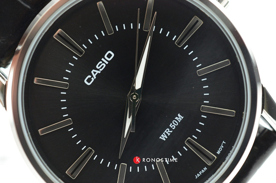 Часы Casio Collection MTP-1303PL-1A — мужские, кожаный