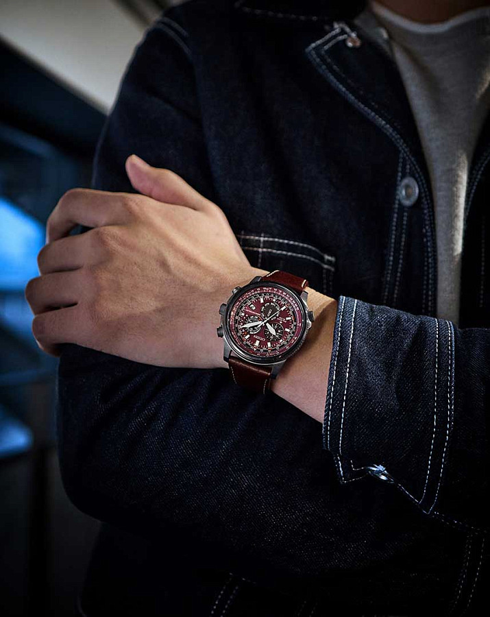 Часы Citizen Promaster CB5868-09X — кварцевые, металл сталь