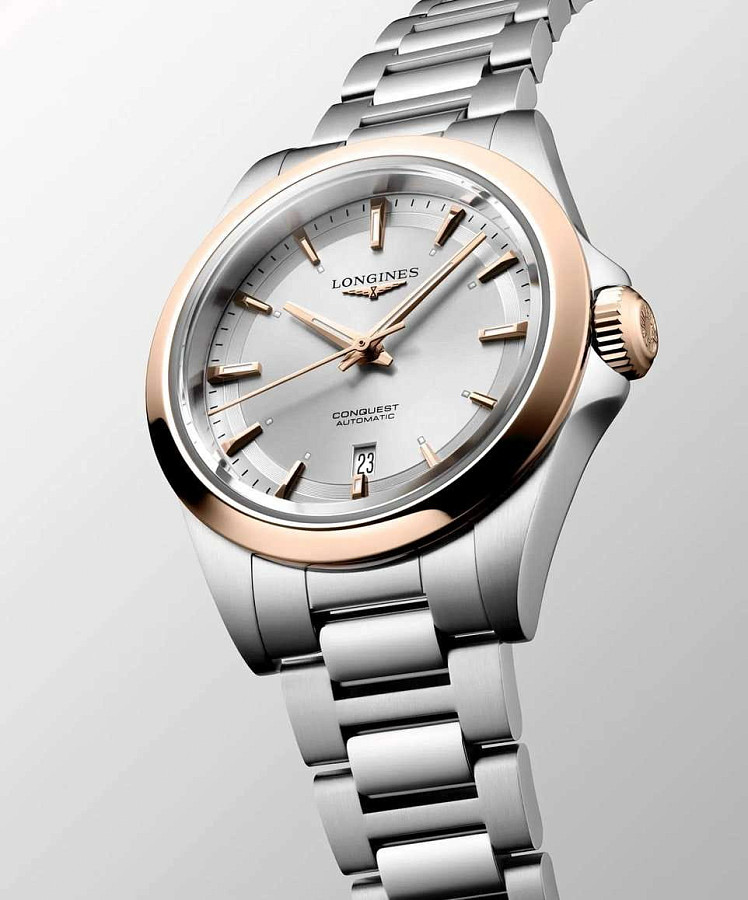 Часы Longines Conquest L3.320.5.72.6 — нержавеющая сталь, женские