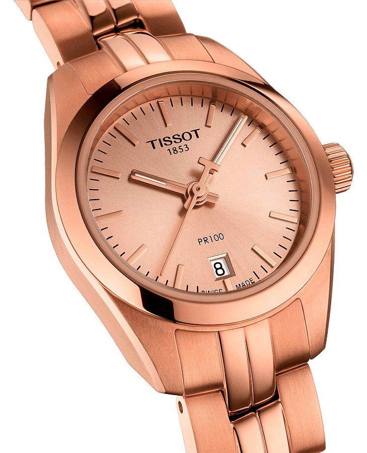 Часы Tissot PR 100 Lady Small T101.010.33.451.00 — кварцевые, металл сталь