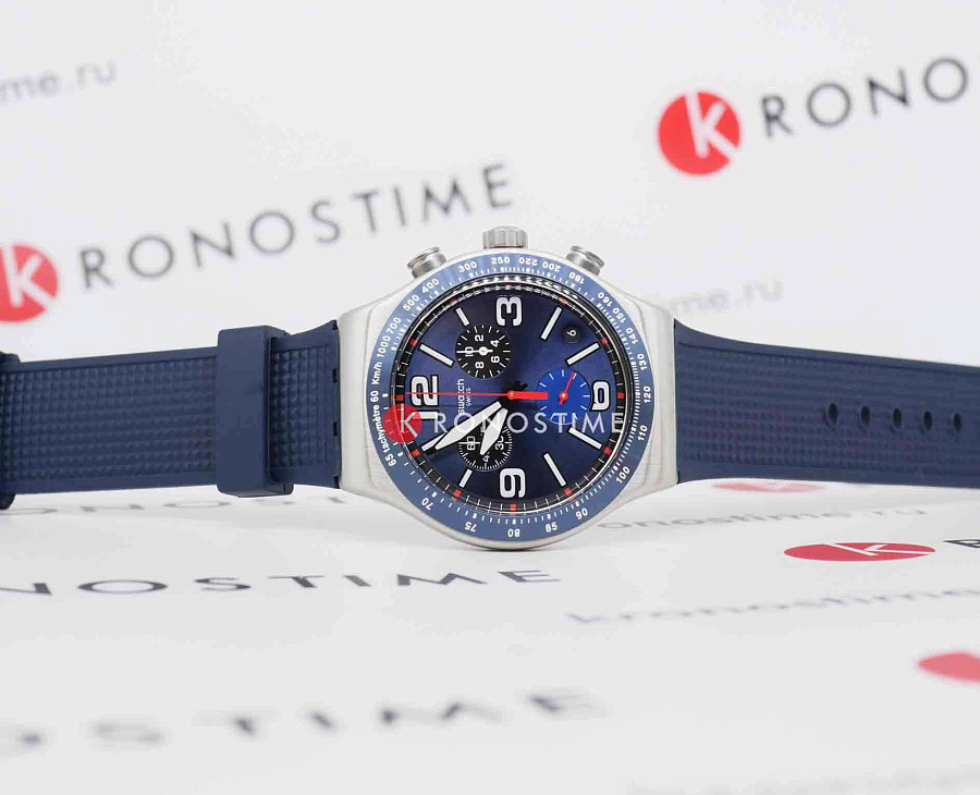 Часы Swatch I New Chrono YVS454 — кварцевые, сталь металл
