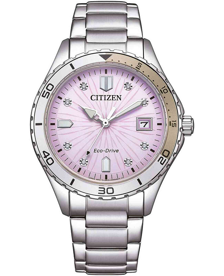 Часы Citizen Eco-Drive FE6170-88X — женские, розовый