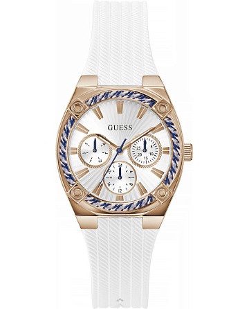 Guess Sport White Rose Gold Tone Analog GW1036L4