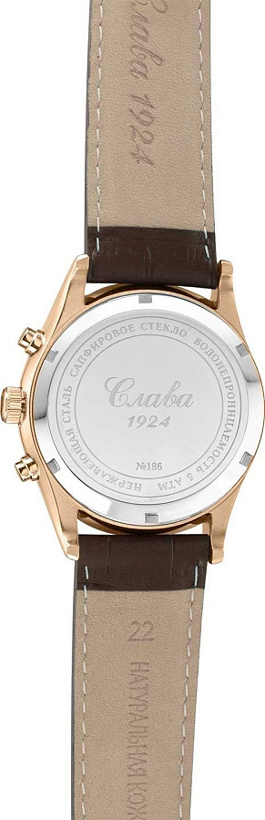 Часы Слава Премьер 1883142/300-4617 — кожаный, мужские