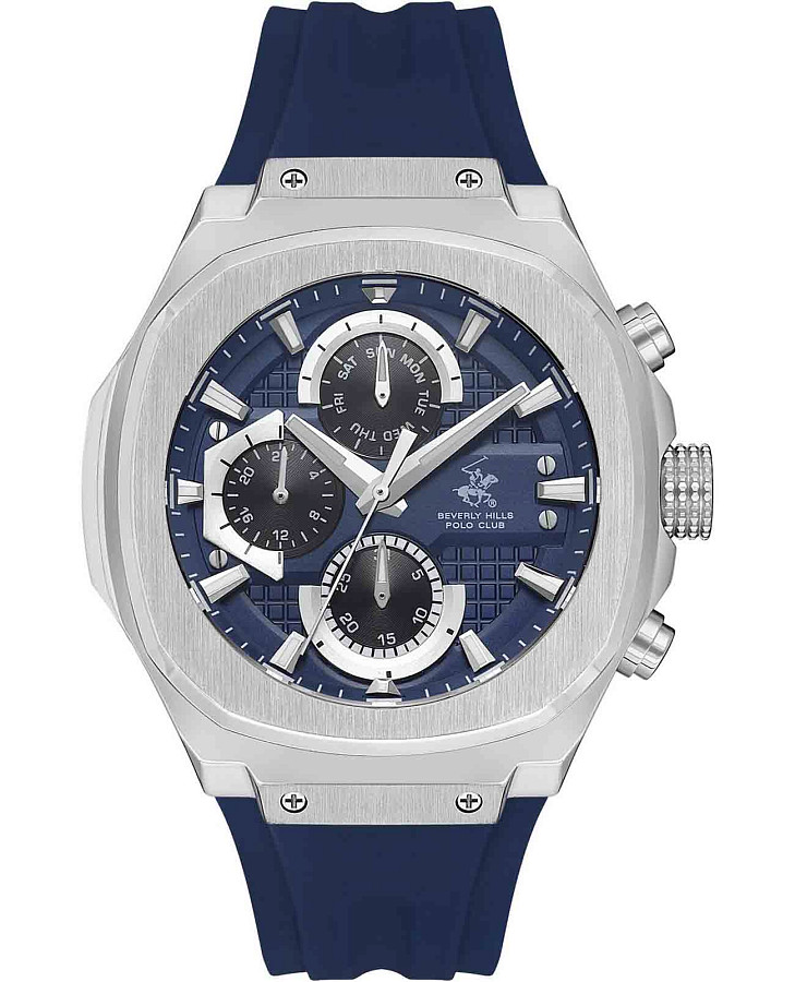 Часы Beverly Hills Polo Club Quartz BP3623X.399 — мужские, синий
