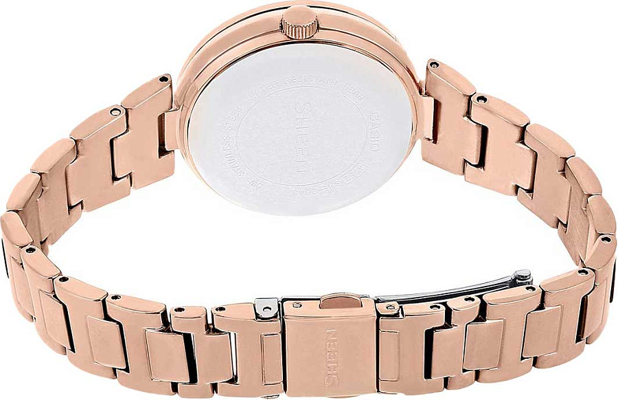 Часы Casio Sheen SHE-3043PG-7A — кварцевые, сталь металл