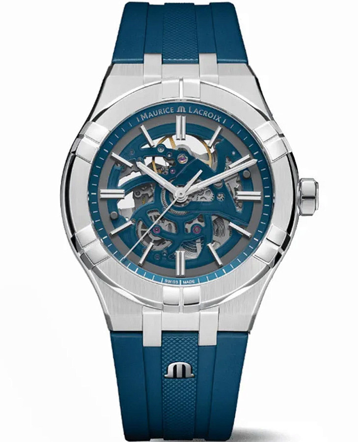 Часы Maurice Lacroix Aikon Automatic Skeleton AI6008-SS00F-031-C — сталь металл, Швейцария