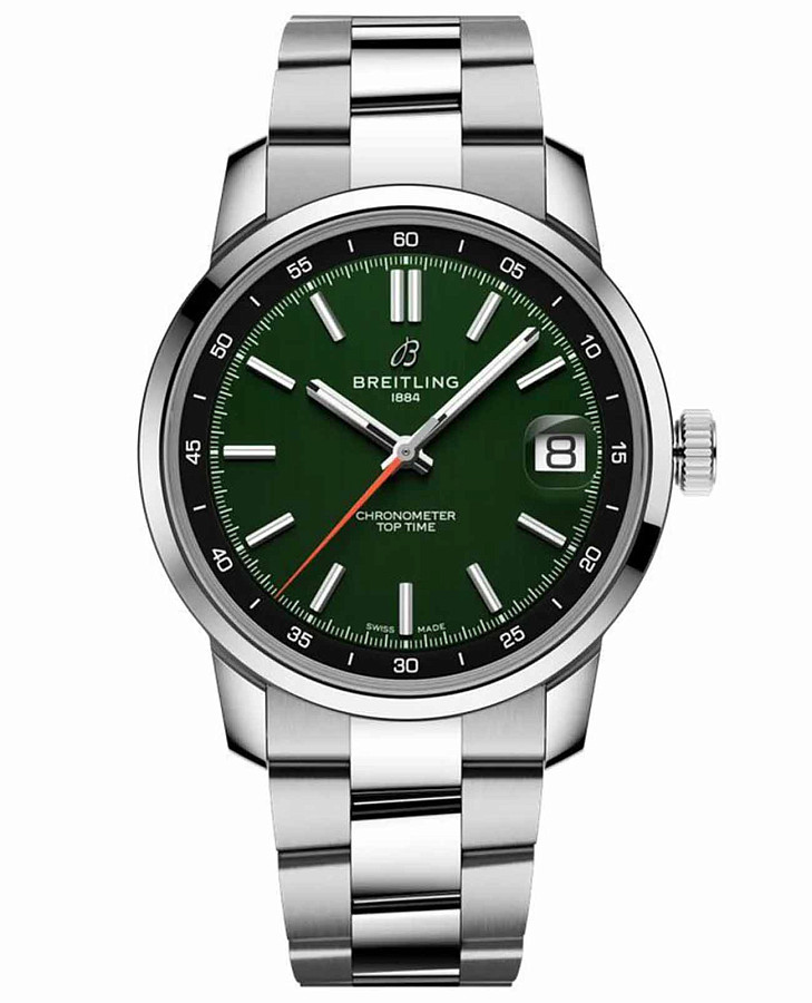 Часы Breitling Top Time B31 AB3113171L1A1 — мужские, зеленый