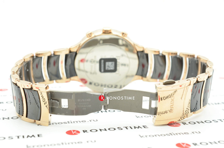 Часы Rado Centrix Chronograph R30187172 — черный, сталь металл