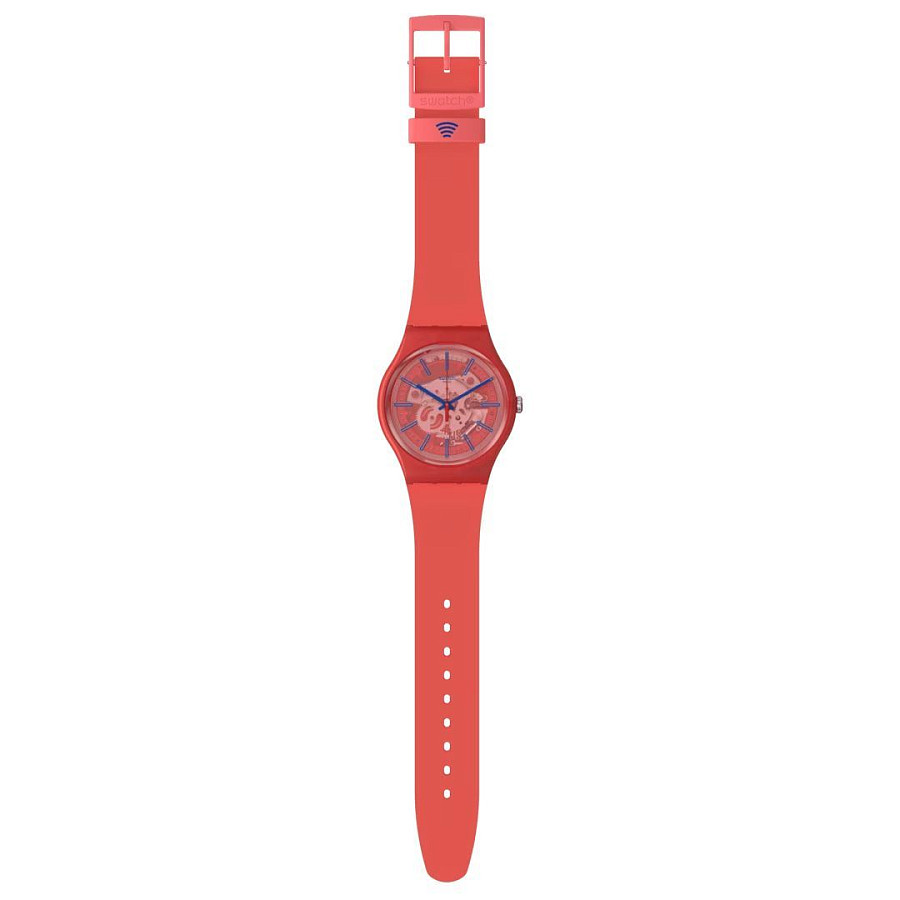 Часы Swatch New Gent Biosourced Swatch Pay! SO29R107-5300 — кварцевые, пластик