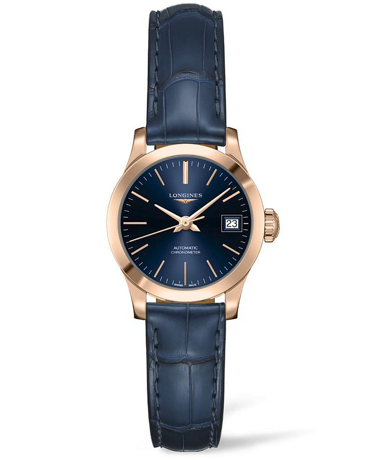Часы Longines Record Collection L2.320.8.92.2 — женские, синий