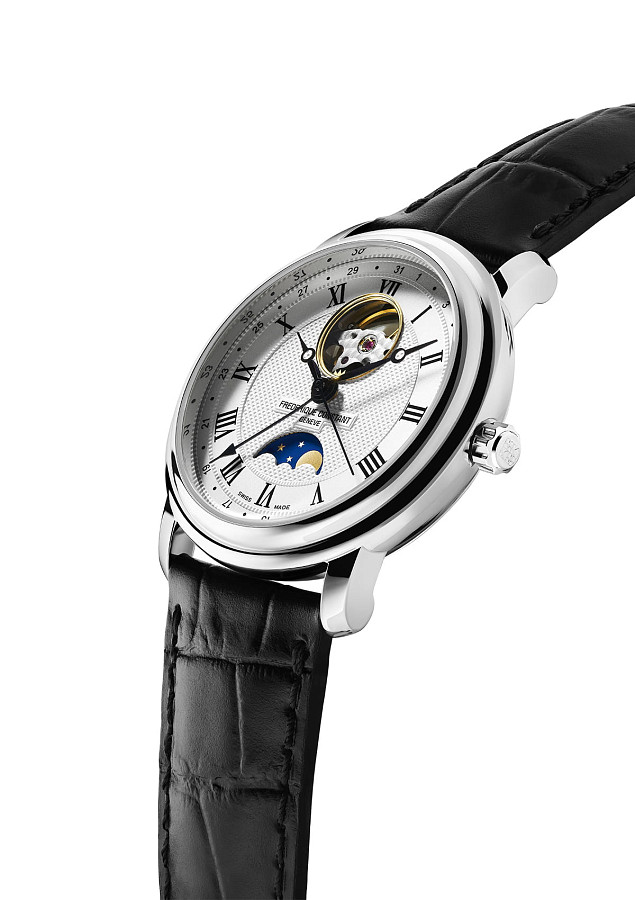 Часы Frederique Constant Classics Heart Beat Moonphase FC-335MC4P6 — механические, сталь металл