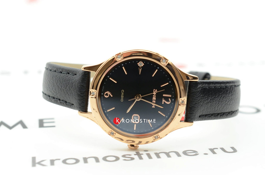 Часы Casio Sheen SHE-4533PGL-1AUER — кожаный, женские