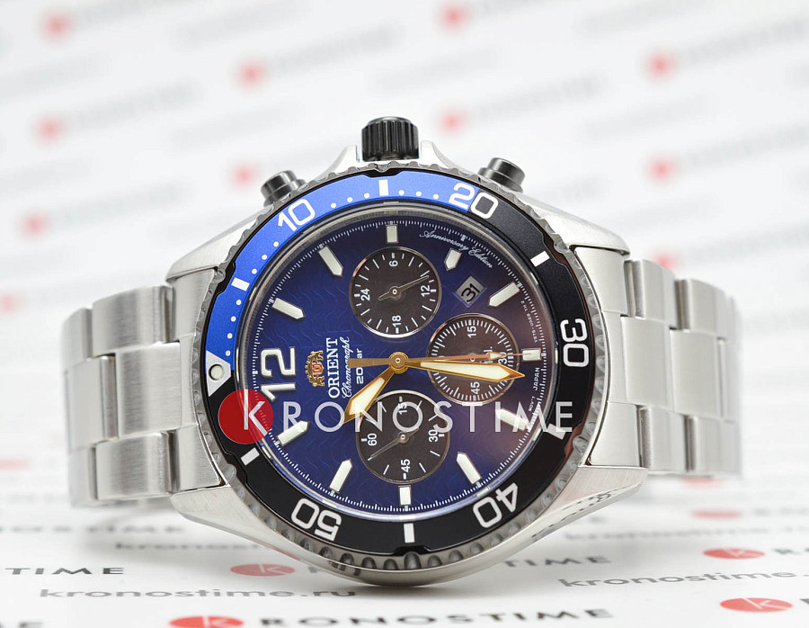 Часы Orient Chronograph RA-TX0208L (RN-TX0208L) — кварцевые, сталь металл