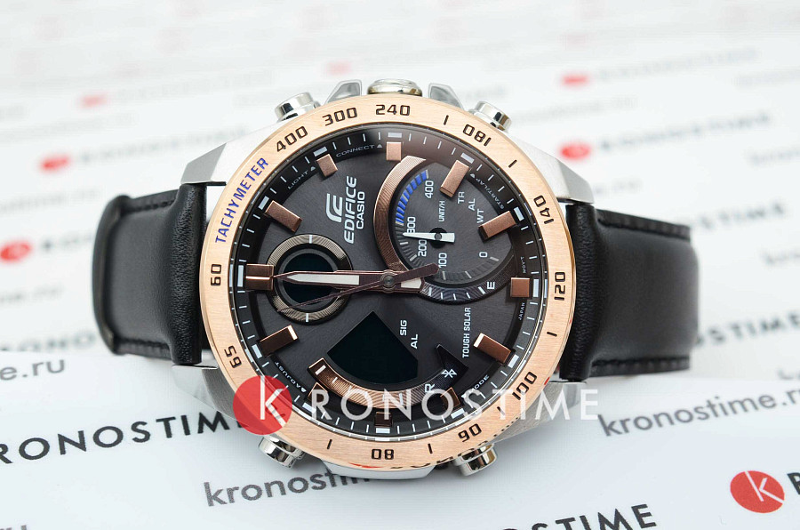 Часы Casio Edifice ECB-900GL-1BDR (ECB-900GL-1B) — сталь металл, Япония