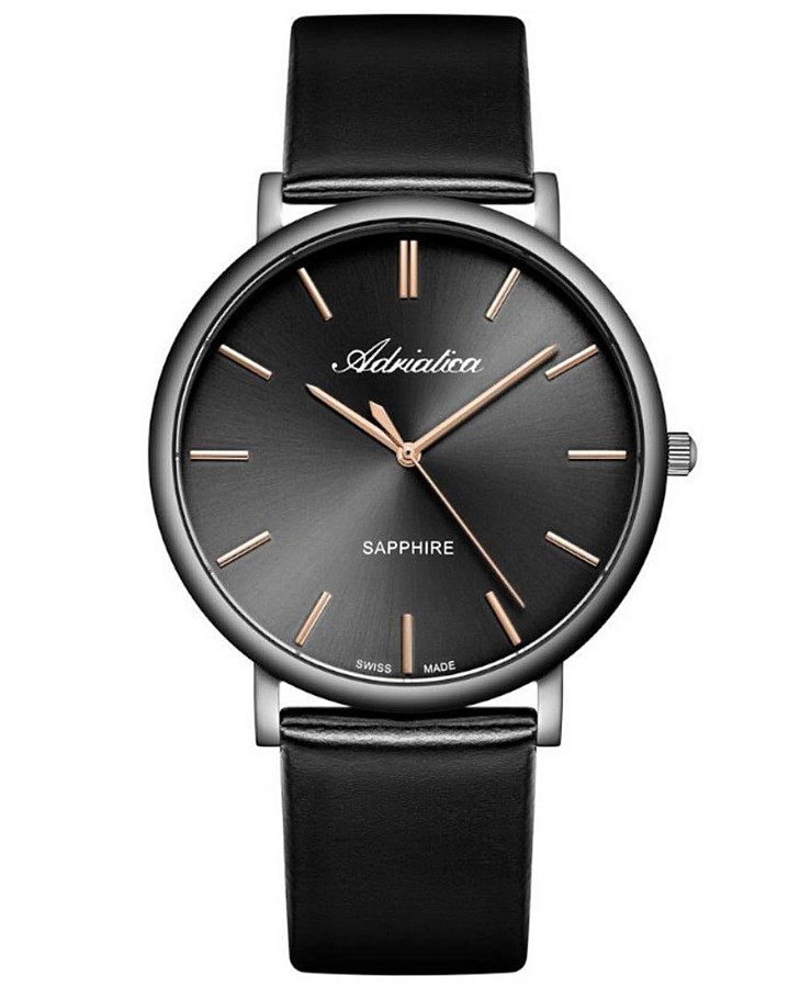 Часы Adriatica A8338.S2R6Q — мужские, черный