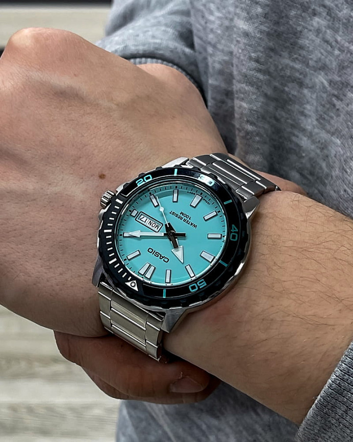 Часы Casio Collection MTD-125D-2A2 — сталь пластик алюминий, Япония