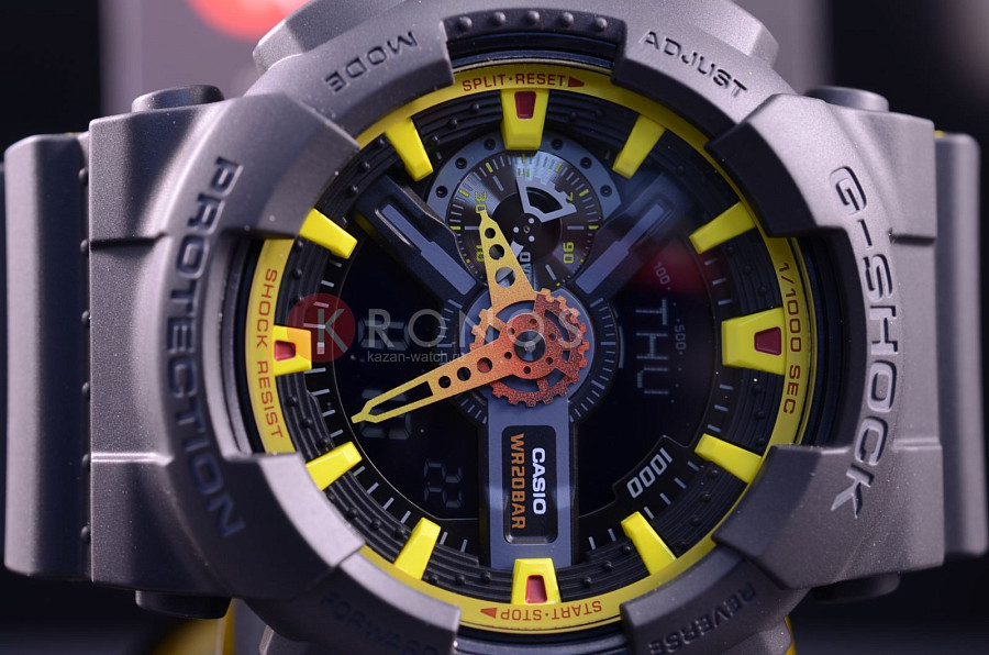 Часы Casio G-Shock GA-110BY-1A — мужские, пластик