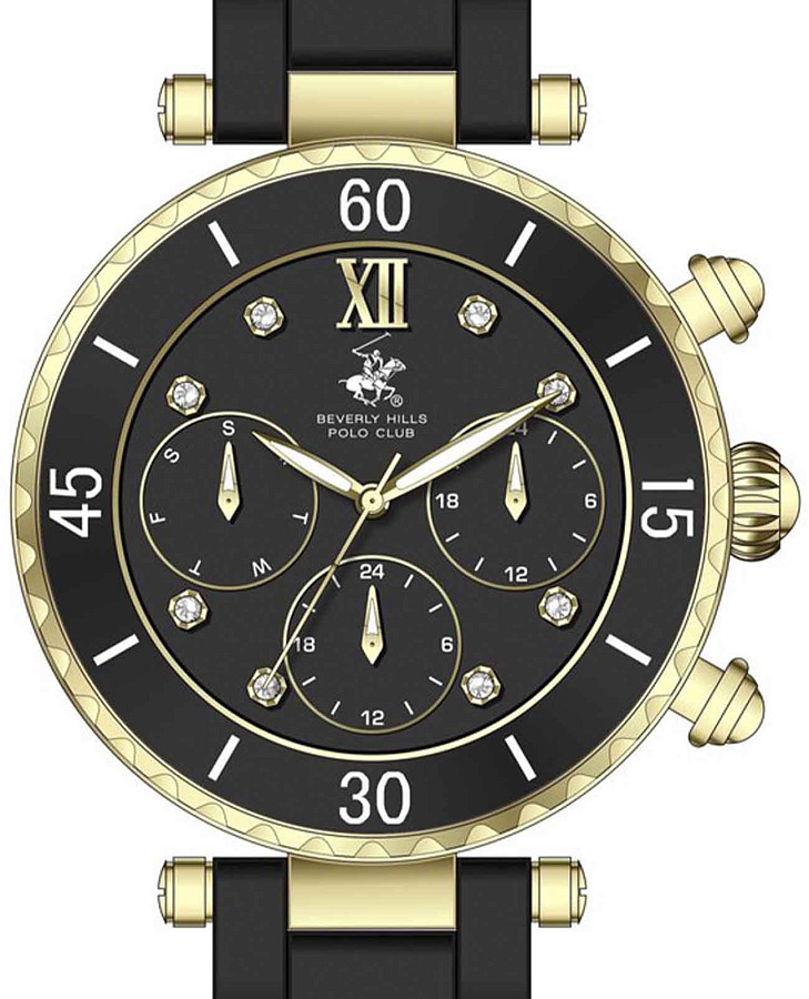 Часы Beverly Hills Polo Club BP3774X.150 — кварцевые, сталь металл керамика