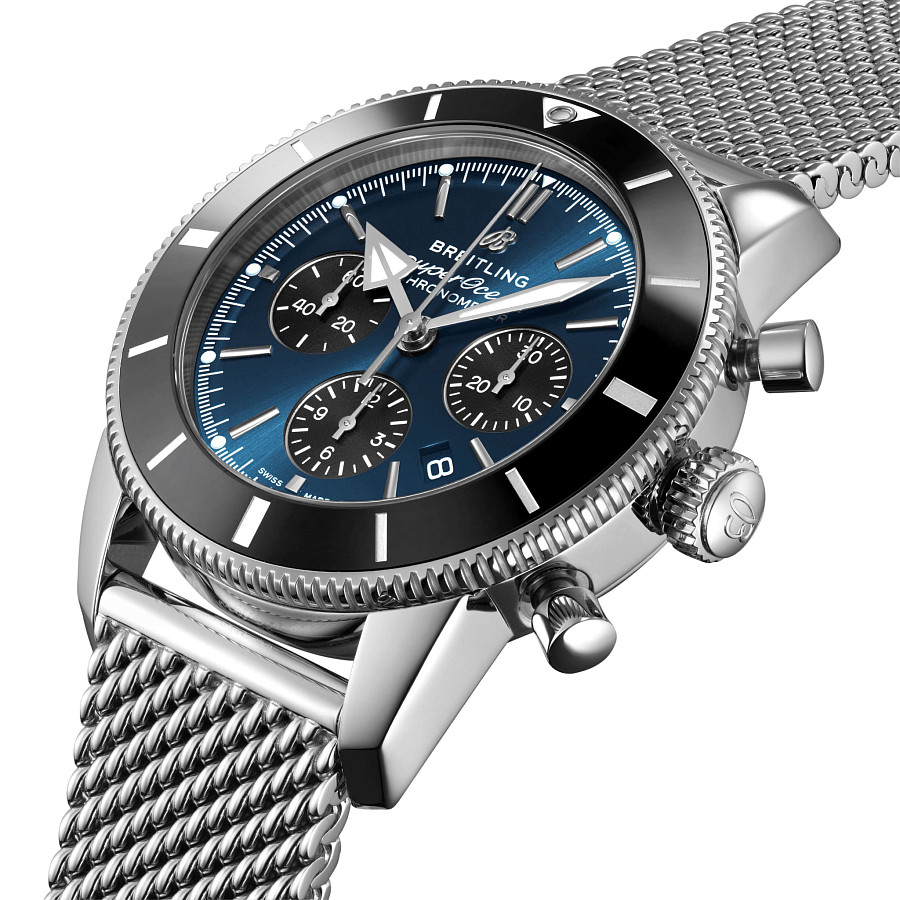 Часы Breitling Superocean Heritage B01 Chronograph 44 AB0162121C1A1 — механические, металл сталь