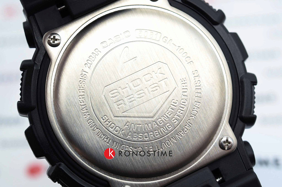 Часы Casio G-Shock GA-100CF-1A — пластик, мужские