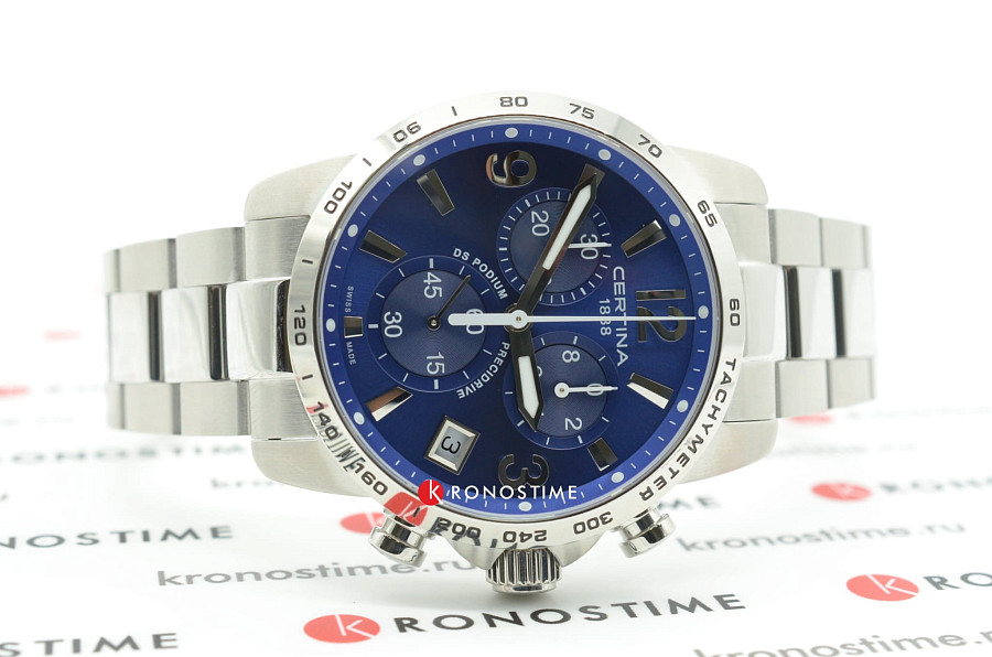 Часы Certina DS Podium Chronograph 1/10 sec C034.417.11.047.00 — Швейцария, кварцевые