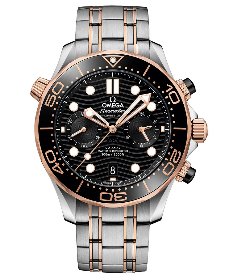 Часы Omega Seamaster Diver 300M 210.20.44.51.01.001 — мужские, черный