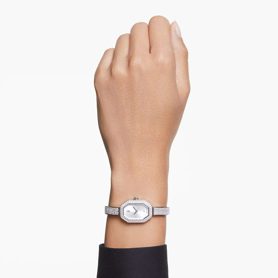 Часы Swarovski Dextera Bangle 5672977 — кварцевые, металл сталь