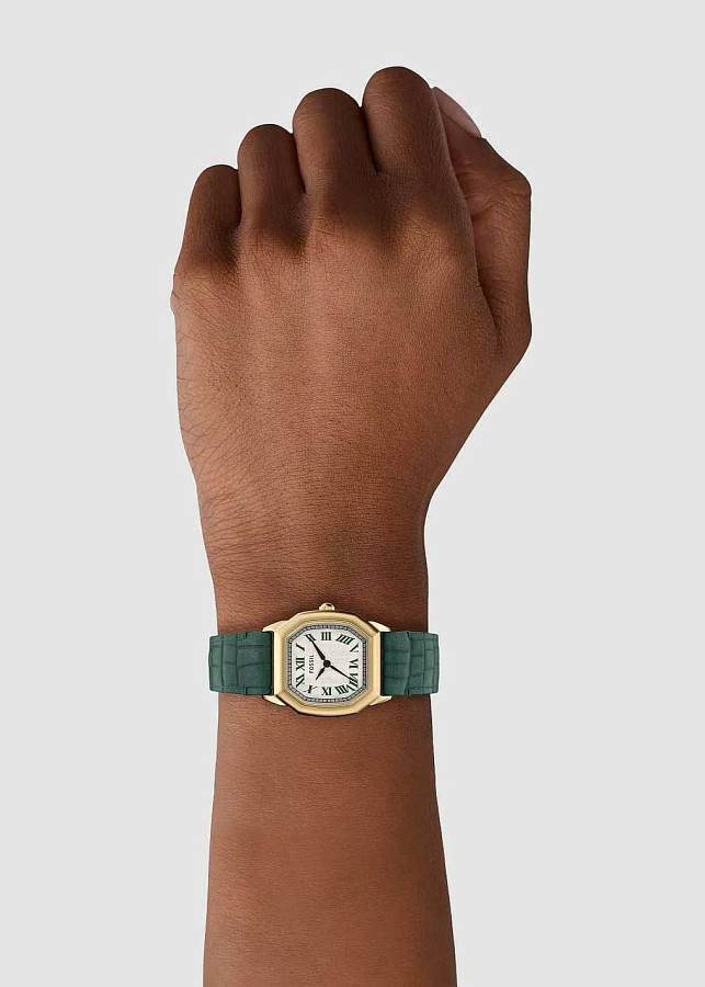 Часы Fossil Harlow ES5427 — кварцевые, сталь металл