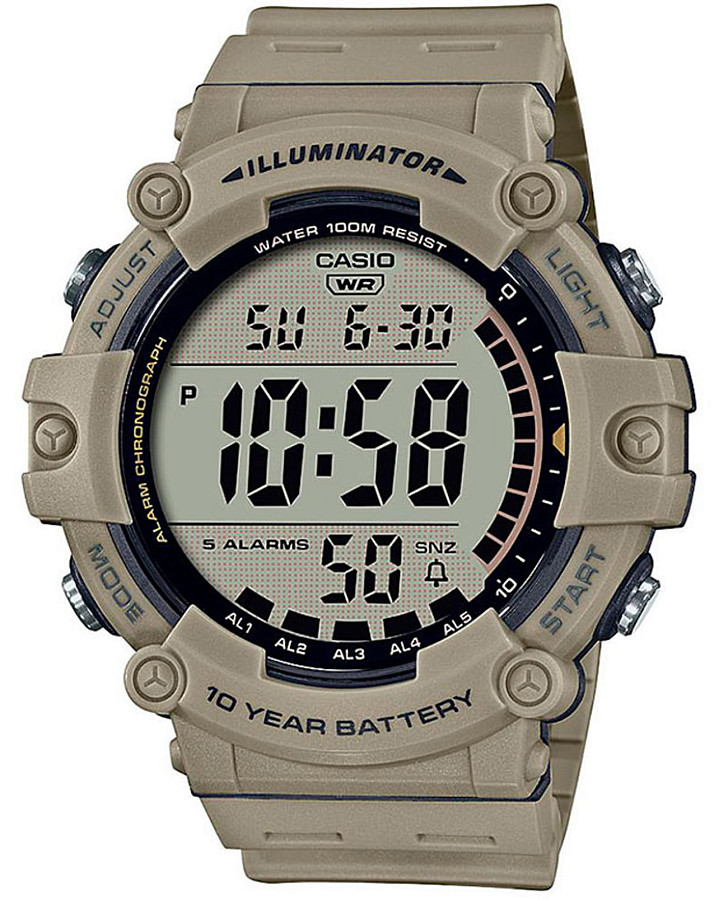 Часы Casio Collection AE-1500WH-5A — мужские, бежевый