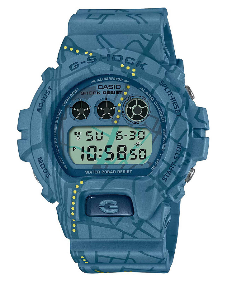 Часы Casio G-Shock DW-6900SBY-2 — мужские, синий