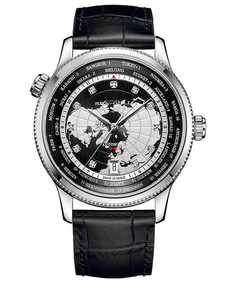 Часы Seagull 819.95.7080V — мужские, черный