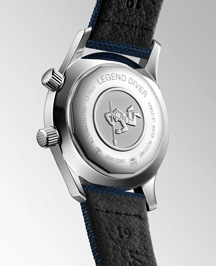 Часы Longines Legend Diver L3.374.4.90.2 — механические, сталь металл