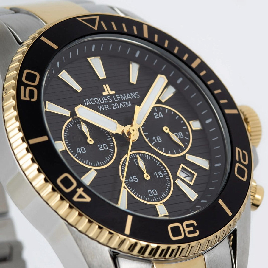 Часы Jacques Lemans Liverpool Diver 1-2206L — сталь металл, Австрия