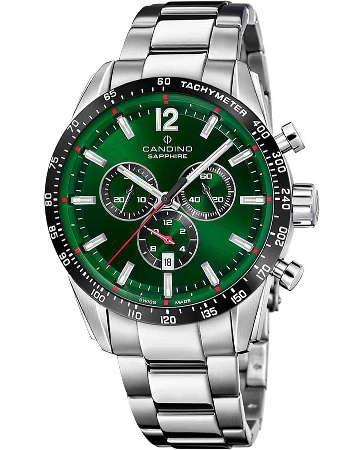 Часы Candino Gents Sport C4757/C — мужские, зеленый