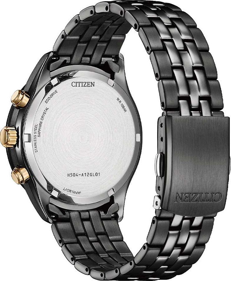 Часы Citizen Eco-Drive AT2576-50X — нержавеющая сталь с pvd-покрытием, мужские
