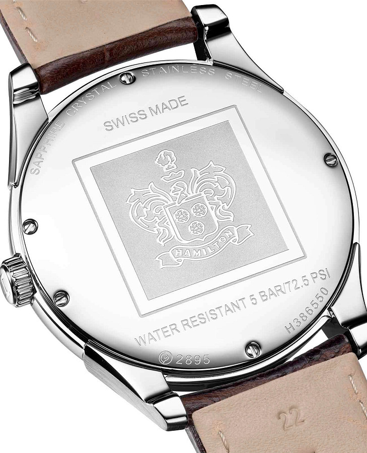 Часы Hamilton Jazzmaster Small Second Auto H38655515 — кожаный, мужские