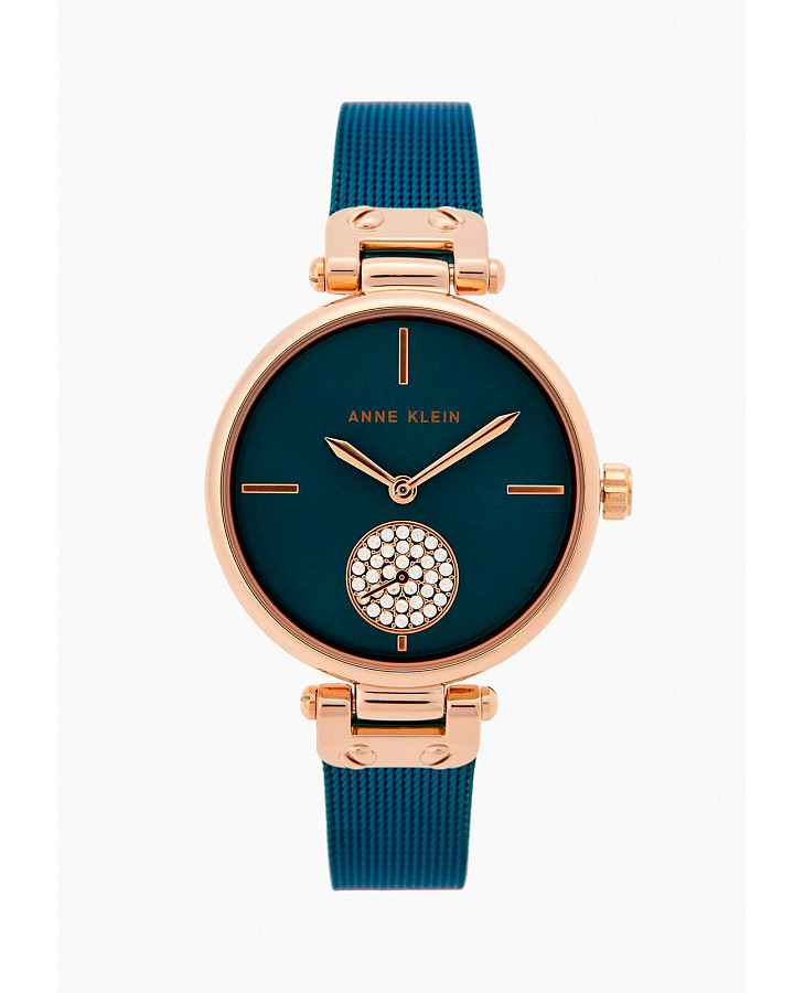 Часы Anne Klein Crystal Metals 3000RGTE — кварцевые, сталь металл