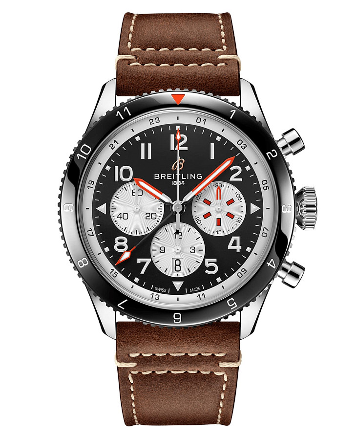 Часы Breitling Super Avi B04 Chronograph GMT 46 Mosquito YB04451A1B1X1 — мужские, черный