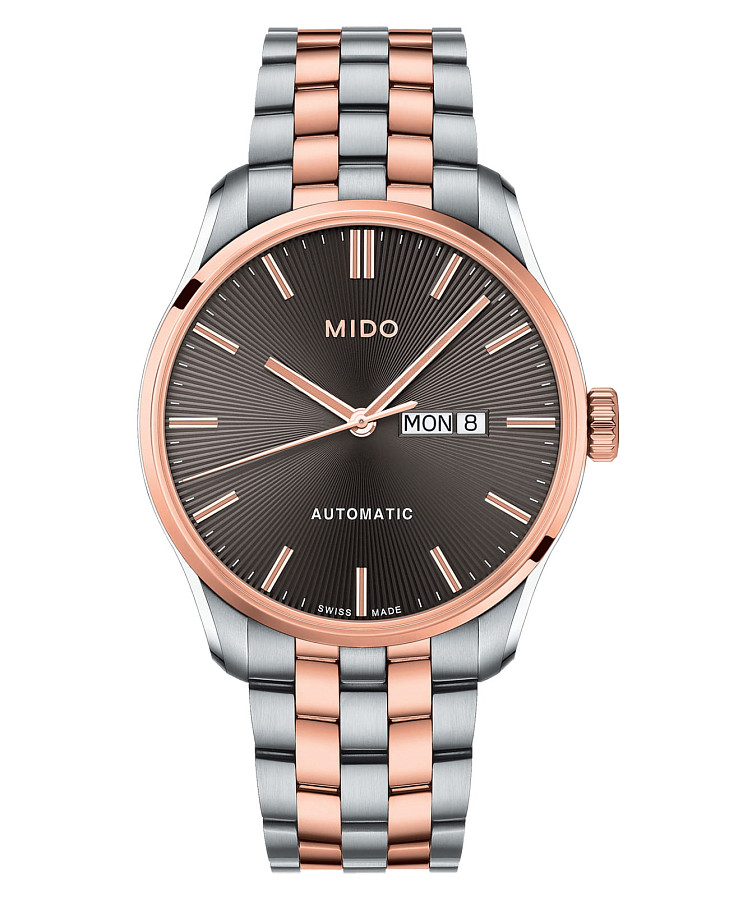 Часы Mido Belluna Sunray M024.630.22.061.00 — мужские, антрацитовый