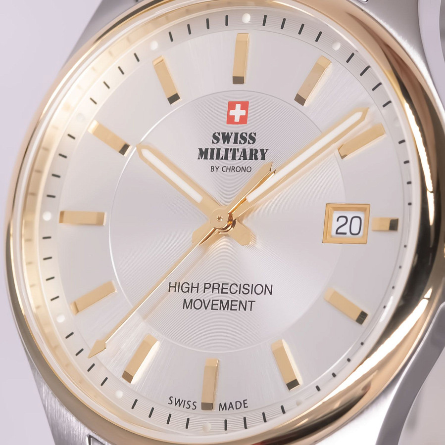 Часы Swiss Military by Chrono Сверхточные SM30200.05 — сталь металл, Швейцария