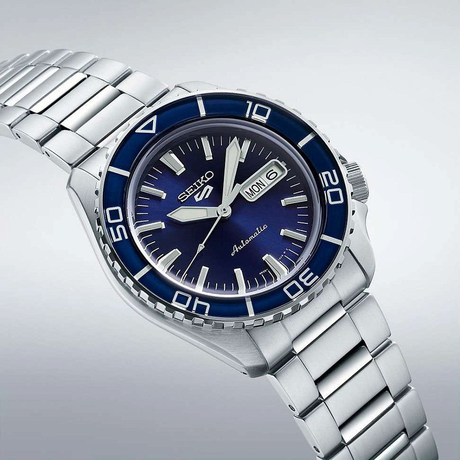 Часы Seiko 5 Sports SKX series SRPK97K1 — синий, сталь металл