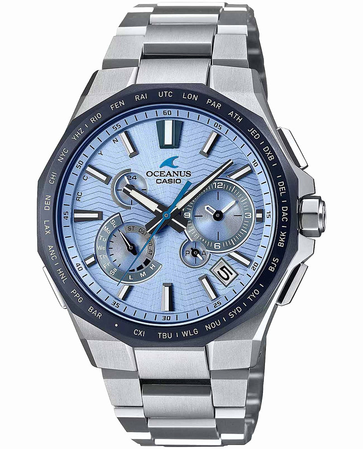 Часы Casio Oceanus OCW-T6000BV-2A — мужские, голубой