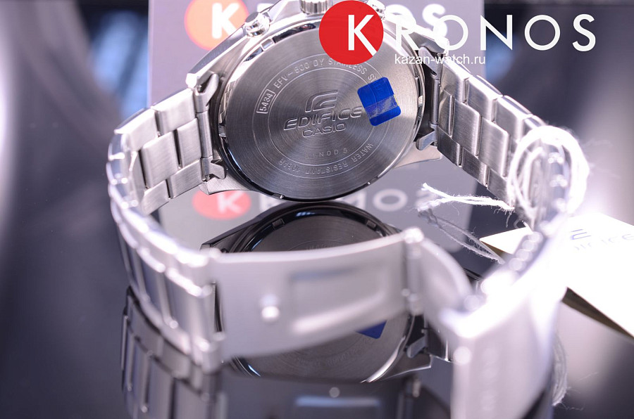 Часы Casio Edifice EFV-500D-1A — нержавеющая сталь, мужские