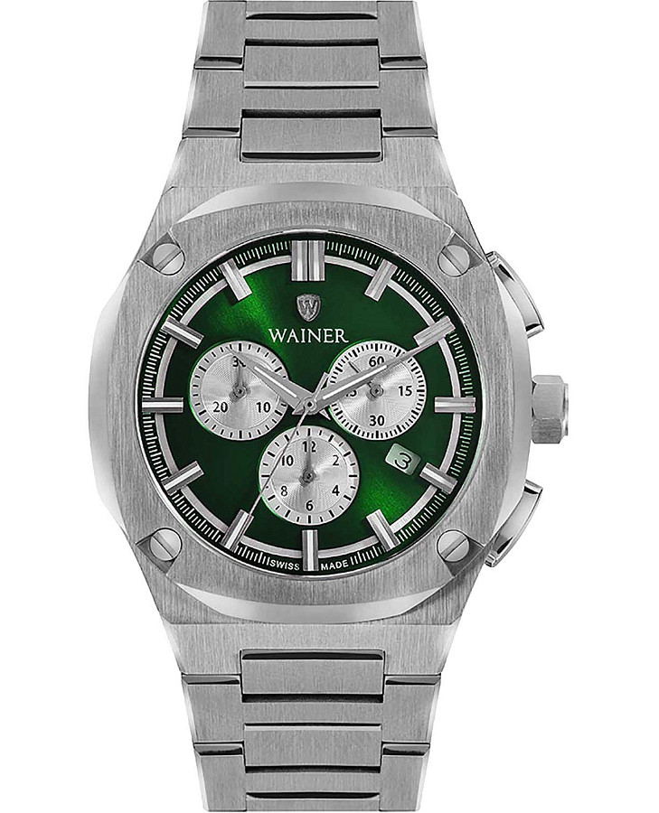 Часы Wainer WA.10000-G — мужские, зеленый